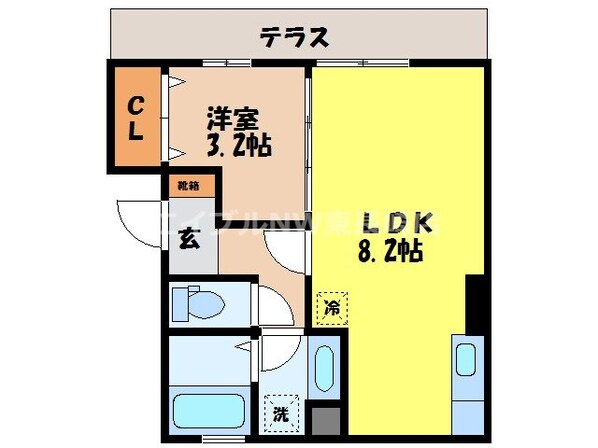 カーサモンターナの物件間取画像